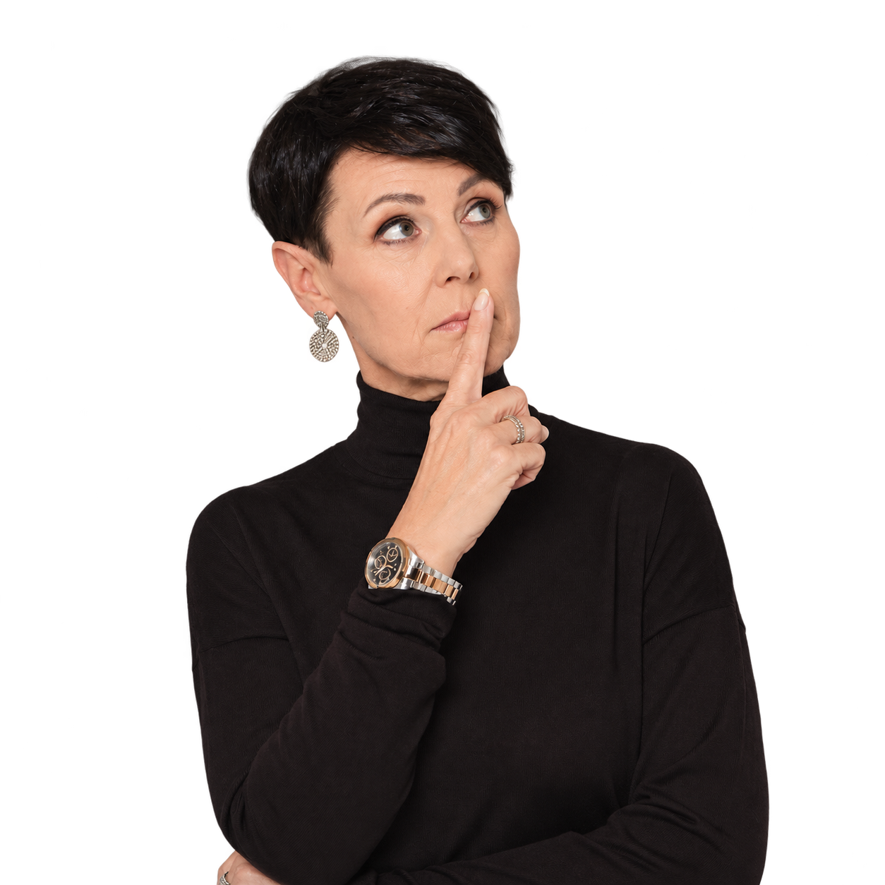 Corinne Häusler in nachdenklicher Pose